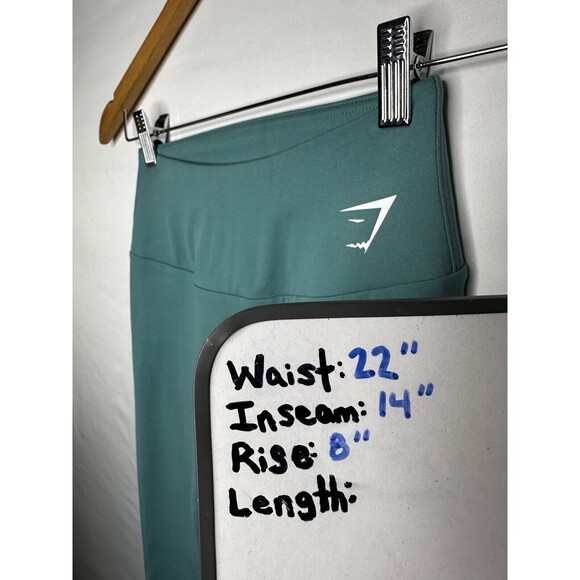Gymshark Women's Size Small Training Cropped‎ Leggings Teal Capri - Picture 5 of 5